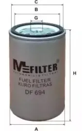DF 694 MFILTER Топливный фильтр DF 694 MFILTER Топливный фильтр